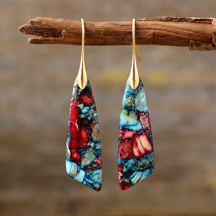 Colourful Stone Earrings