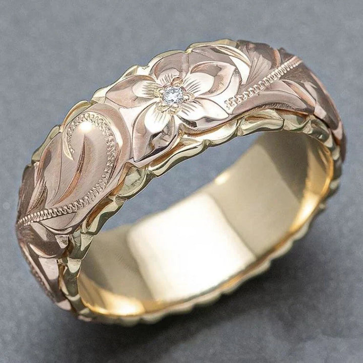 Remi | Vintage Rose Flower Gold