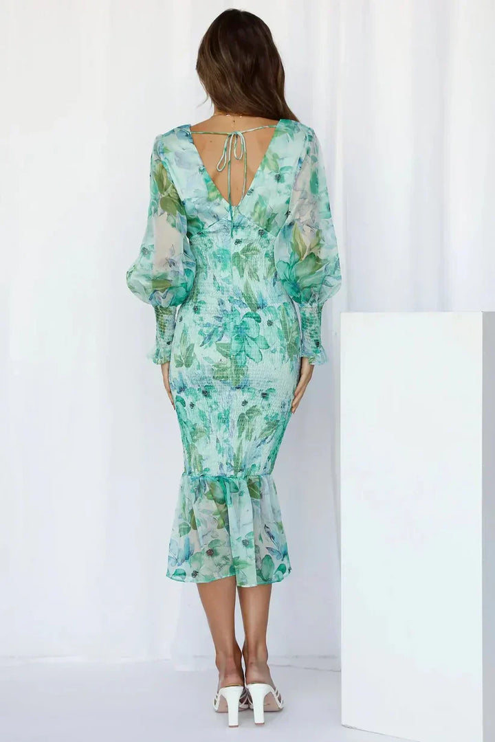 Julia™ | Women's Wedding Guest Floral Dress Evening