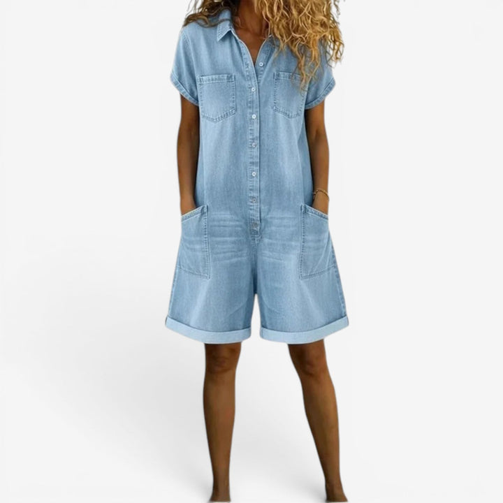 Isabella™ Short Denim Jumpsuit