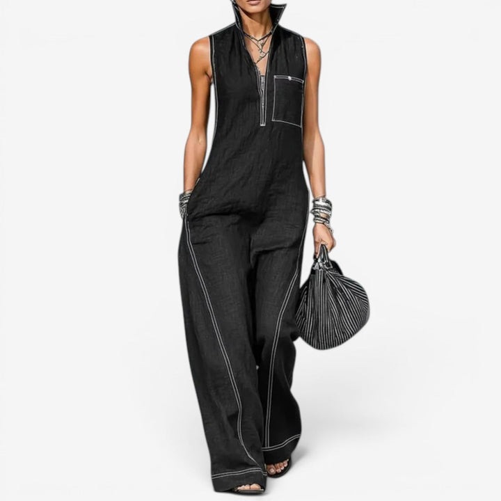 Tanya™ Sleeveless Jumpsuit with Zip