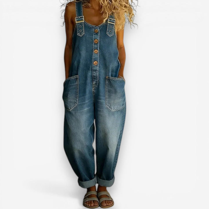 Casey™ Wide Denim Overalls