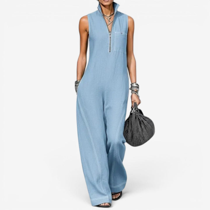 Tanya™ Sleeveless Jumpsuit with Zip
