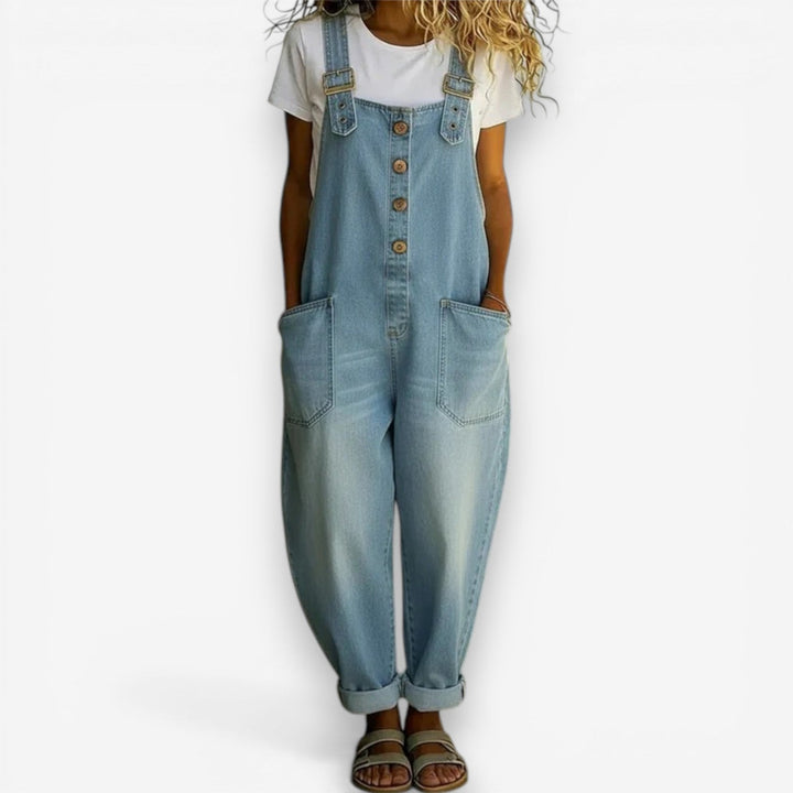 Casey™ Wide Denim Overalls