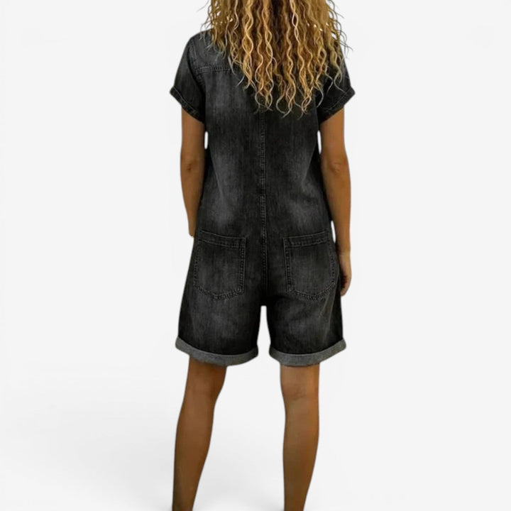 Isabella™ Short Denim Jumpsuit