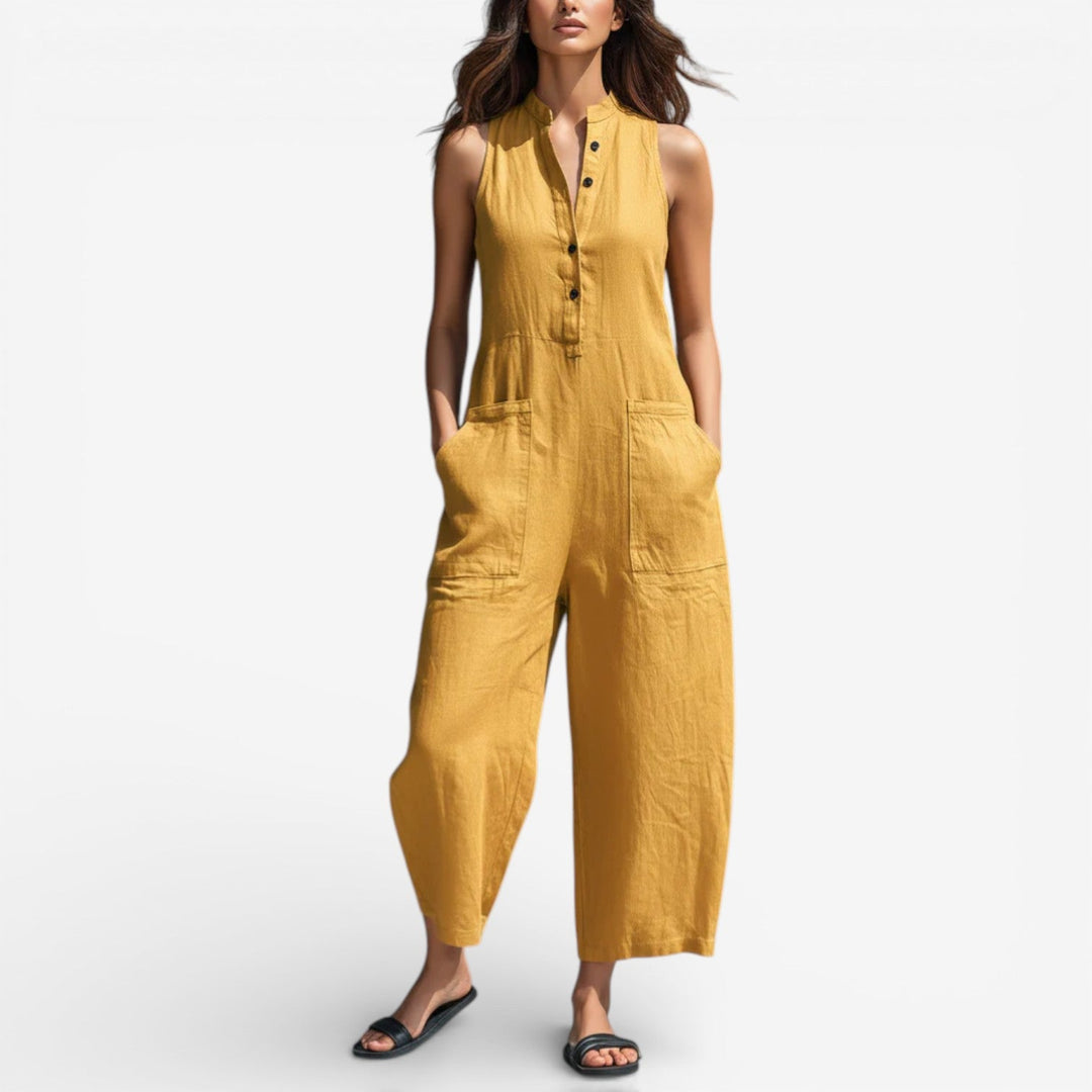 Adoracion™ Wide-Leg Linen Tuta