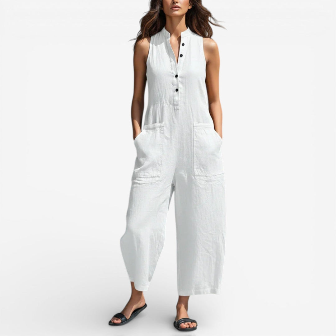 Adoracion™ Wide-Leg Linen Tuta