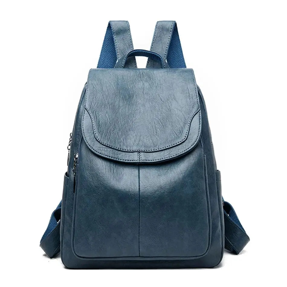 Maya | Anti-Theft Leather Backpack