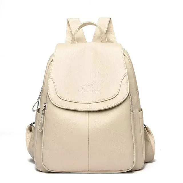 Maya | Anti-Theft Leather Backpack
