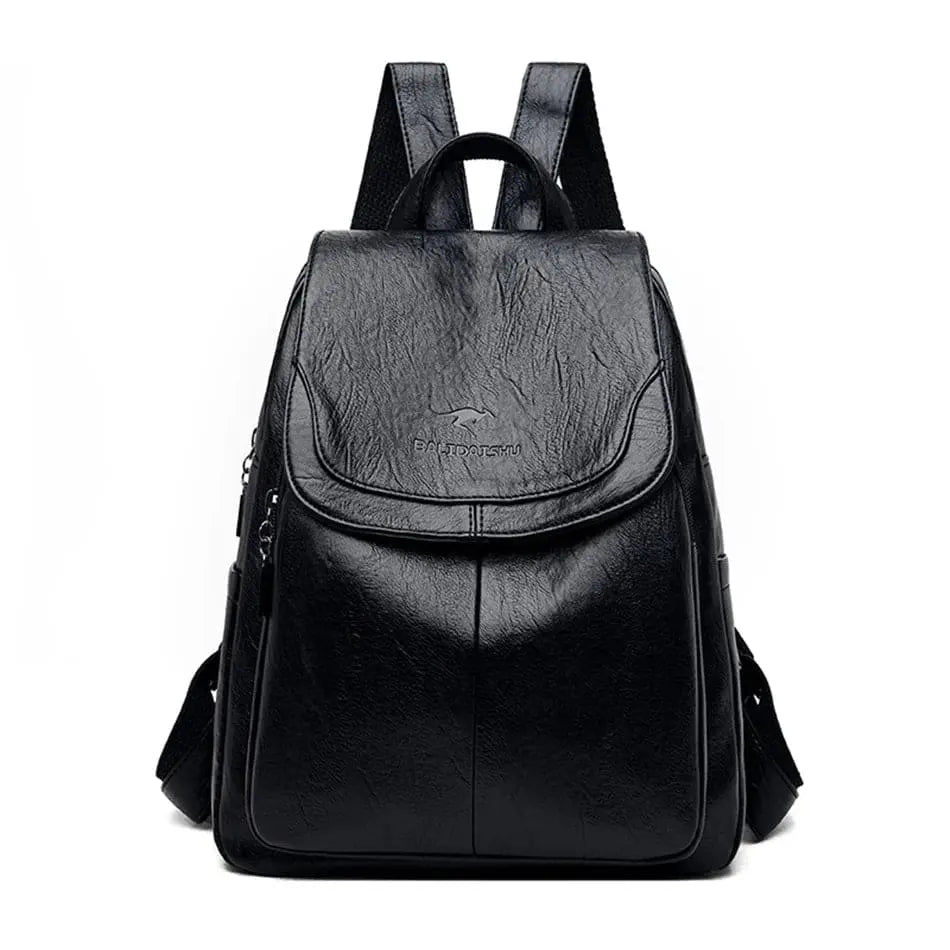 Maya | Anti-Theft Leather Backpack
