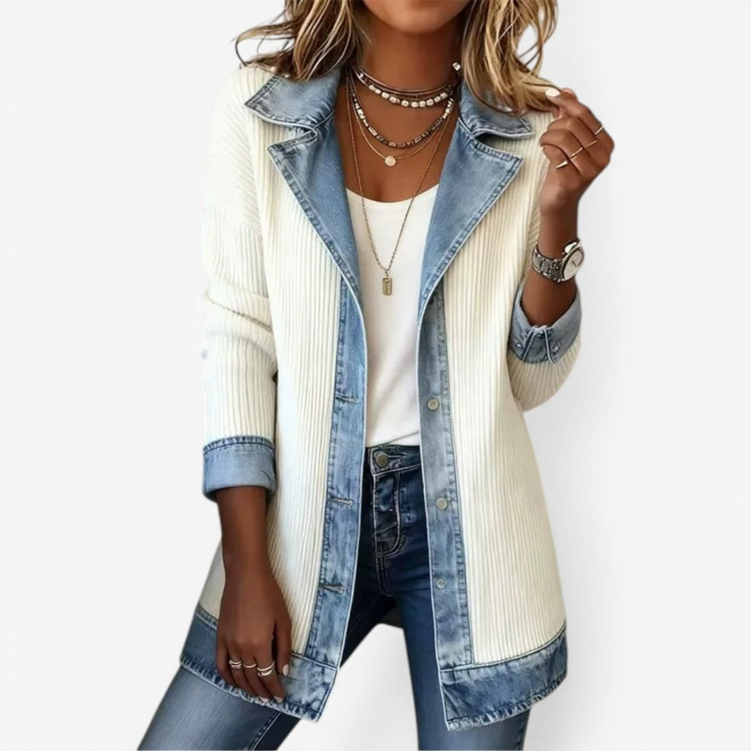 Relaxed Denim Jacket – White