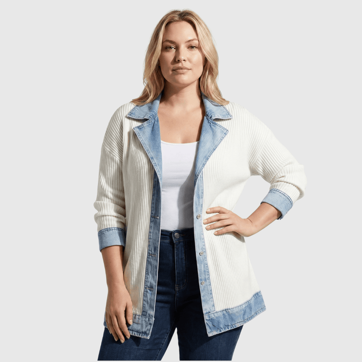 Relaxed Denim Jacket – White