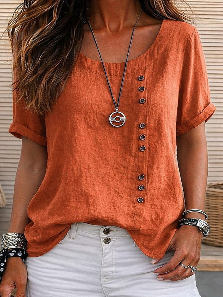 Opal | 100% Button Cotton Blouse
