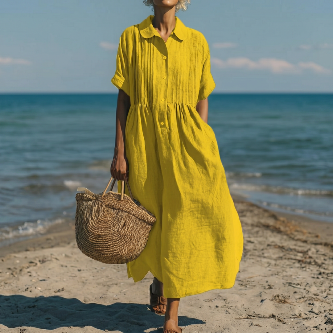 Sienna™ | Elegant Linen Dress