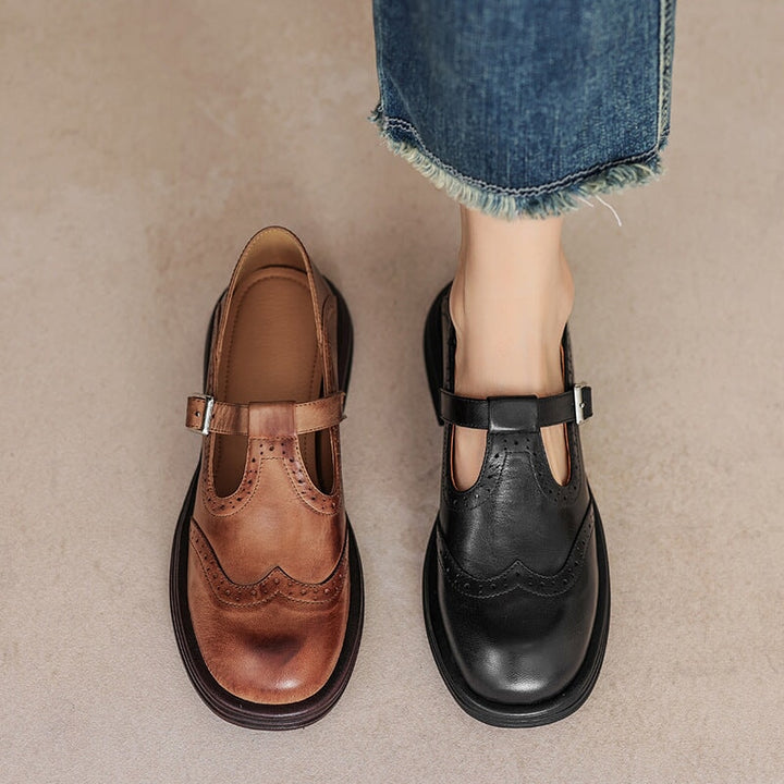 Nina™ | Elegant Vegan Leather Mary Jane Sandal