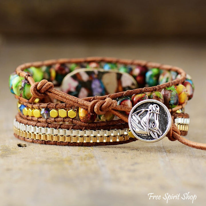 Opal | Multi-color Imperial Jasper & Chain