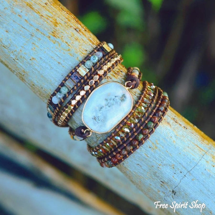 Elena | Agate Moonlight & Jasper Wrap