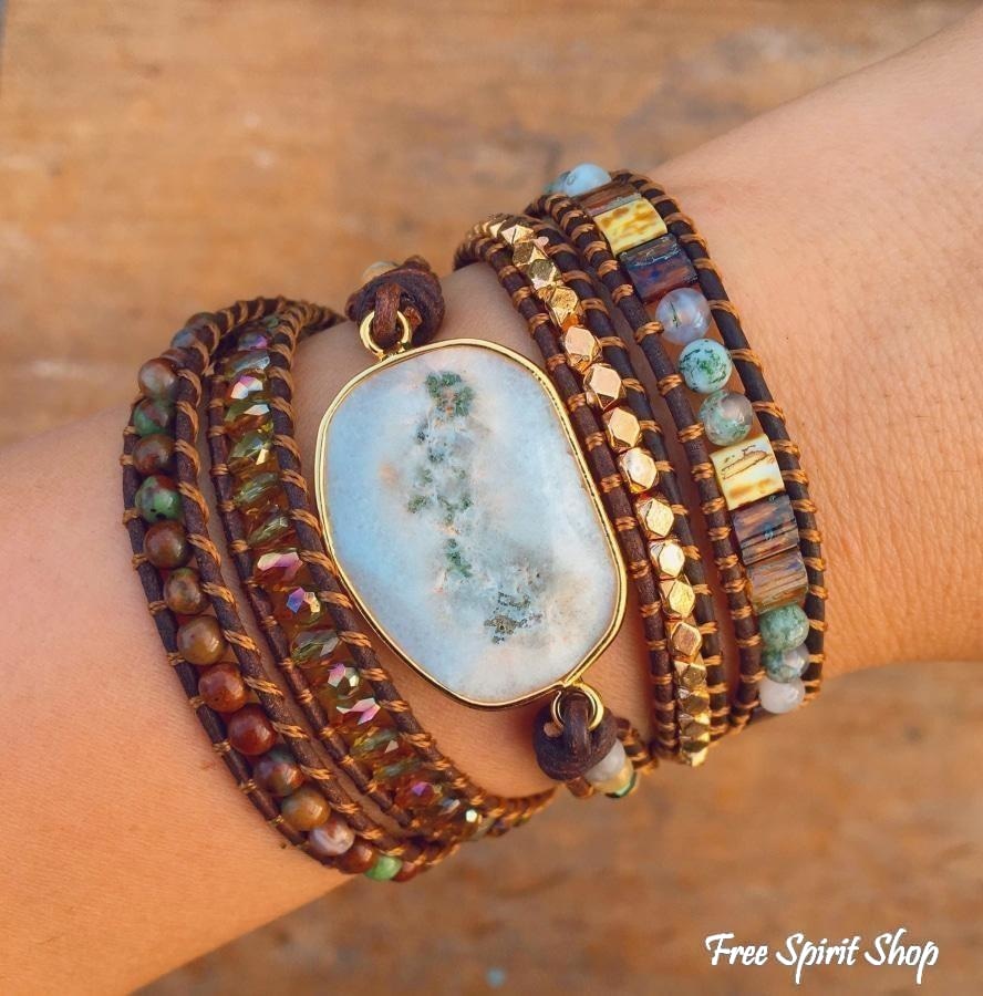 Elena | Agate Moonlight & Jasper Wrap