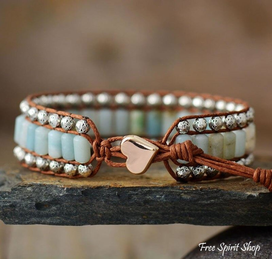 Marta | Amazonite & Tibetan Bead Wrap
