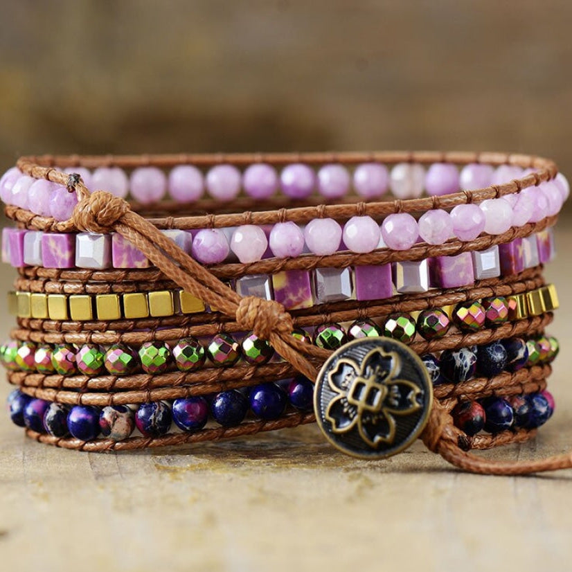 Agatha | Amethyst & Purple Quartz Wrap