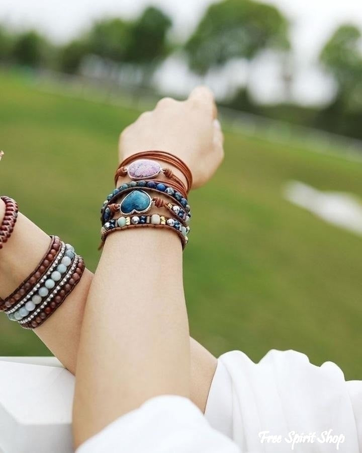 Dana | Blue Apatite Heart Wrap