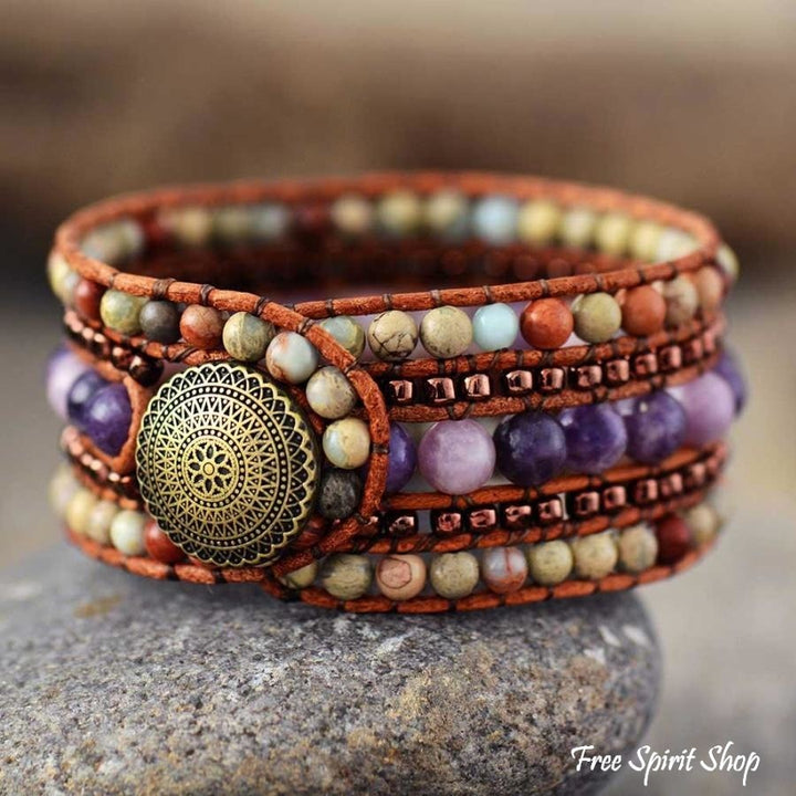 Sarah | King Jasper & Purple Quartz