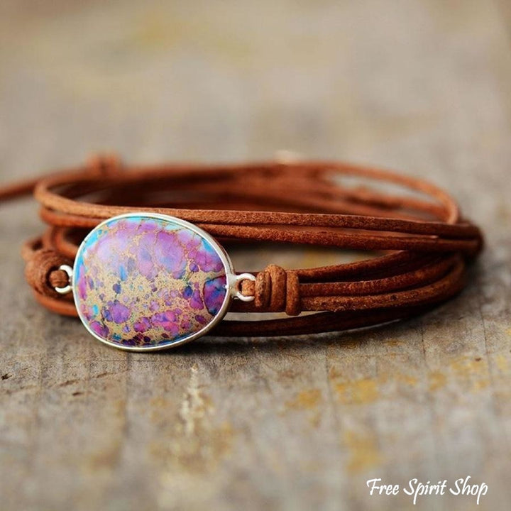 Jill | Purple Jasper Rope Wrap