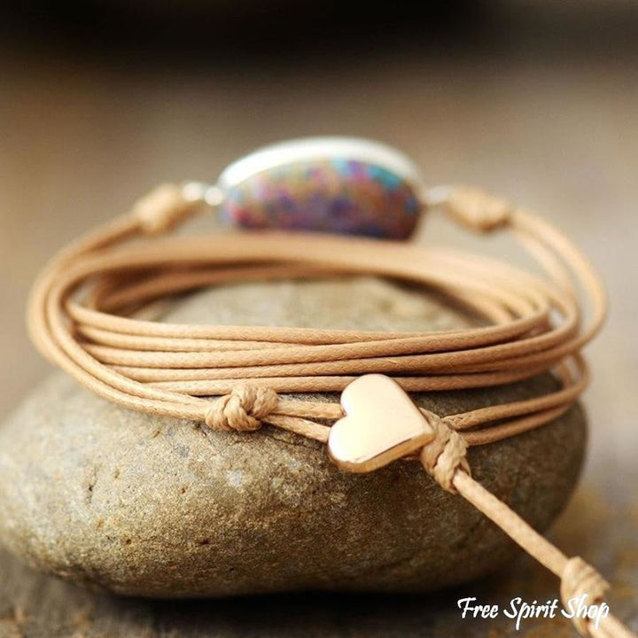 Jill | Purple Jasper Rope Wrap