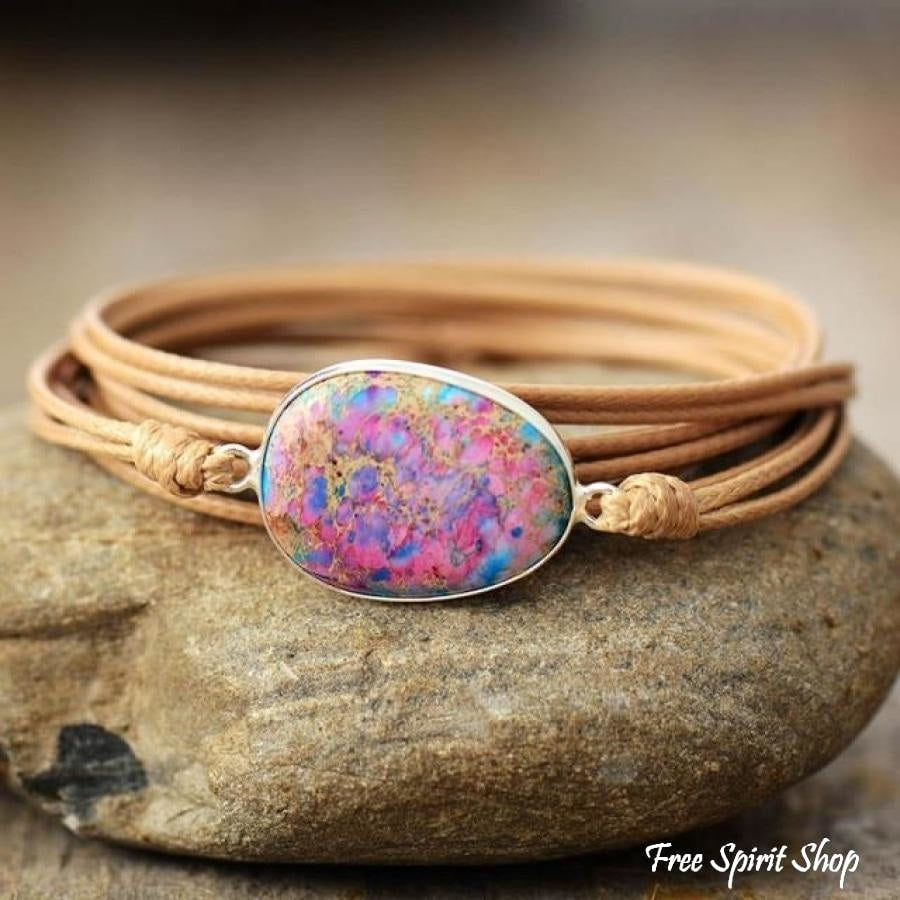 Jill | Purple Jasper Rope Wrap