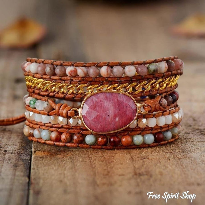 Eliza | Rhodonite King Jasper & Pink