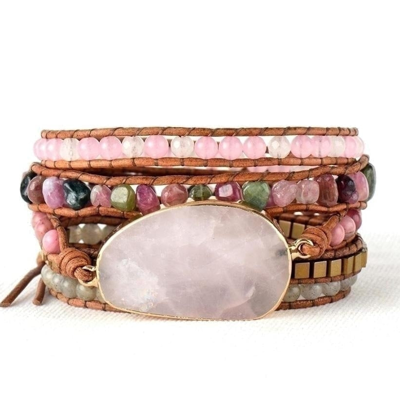 Aisha | Rose Quartz & Tourmaline Beaded