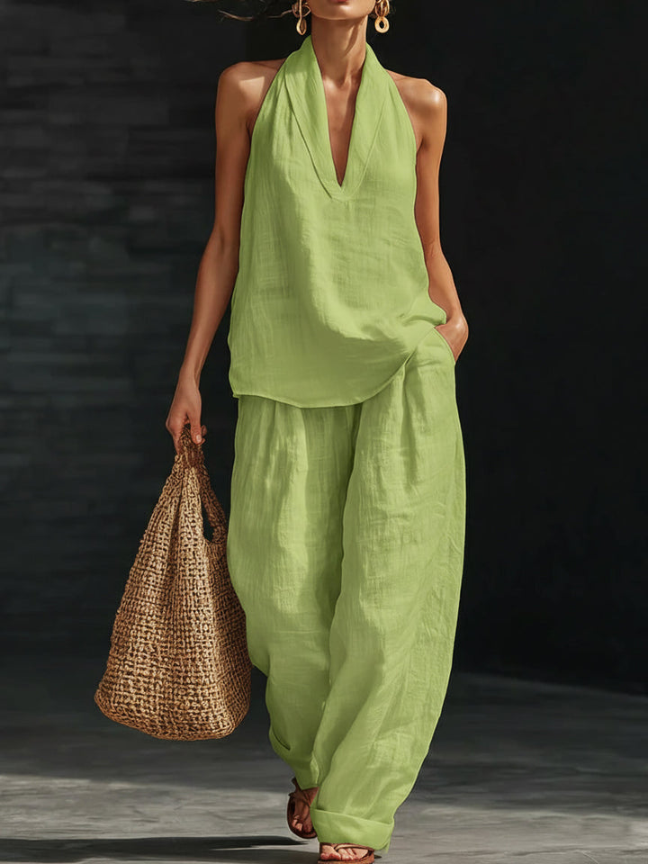 Minimalist Linen Two-Piece Set