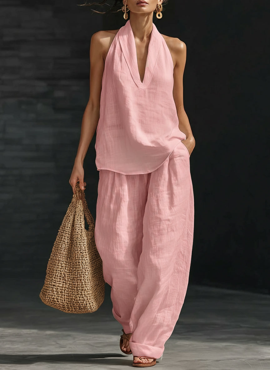 Minimalist Linen Two-Piece Set