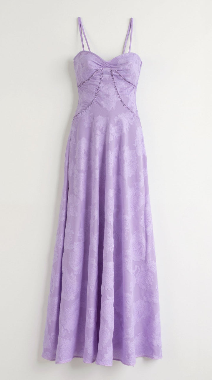 Myla Floral Jacquard Maxi Dress