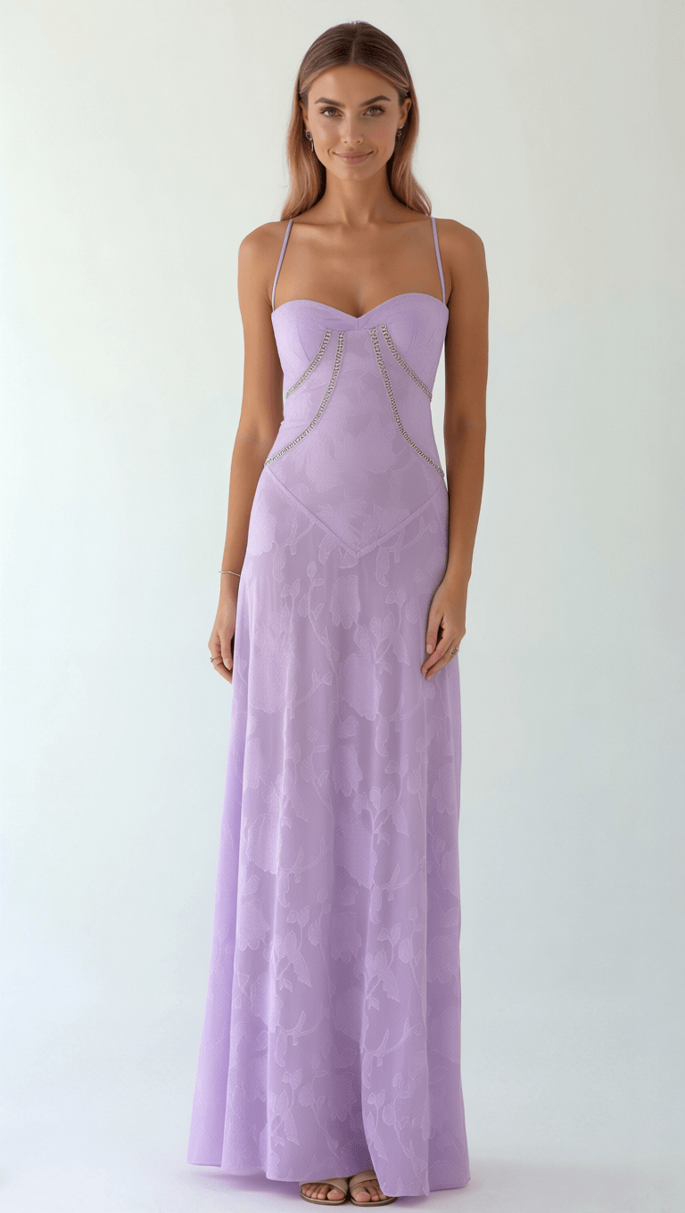 Myla Floral Jacquard Maxi Dress