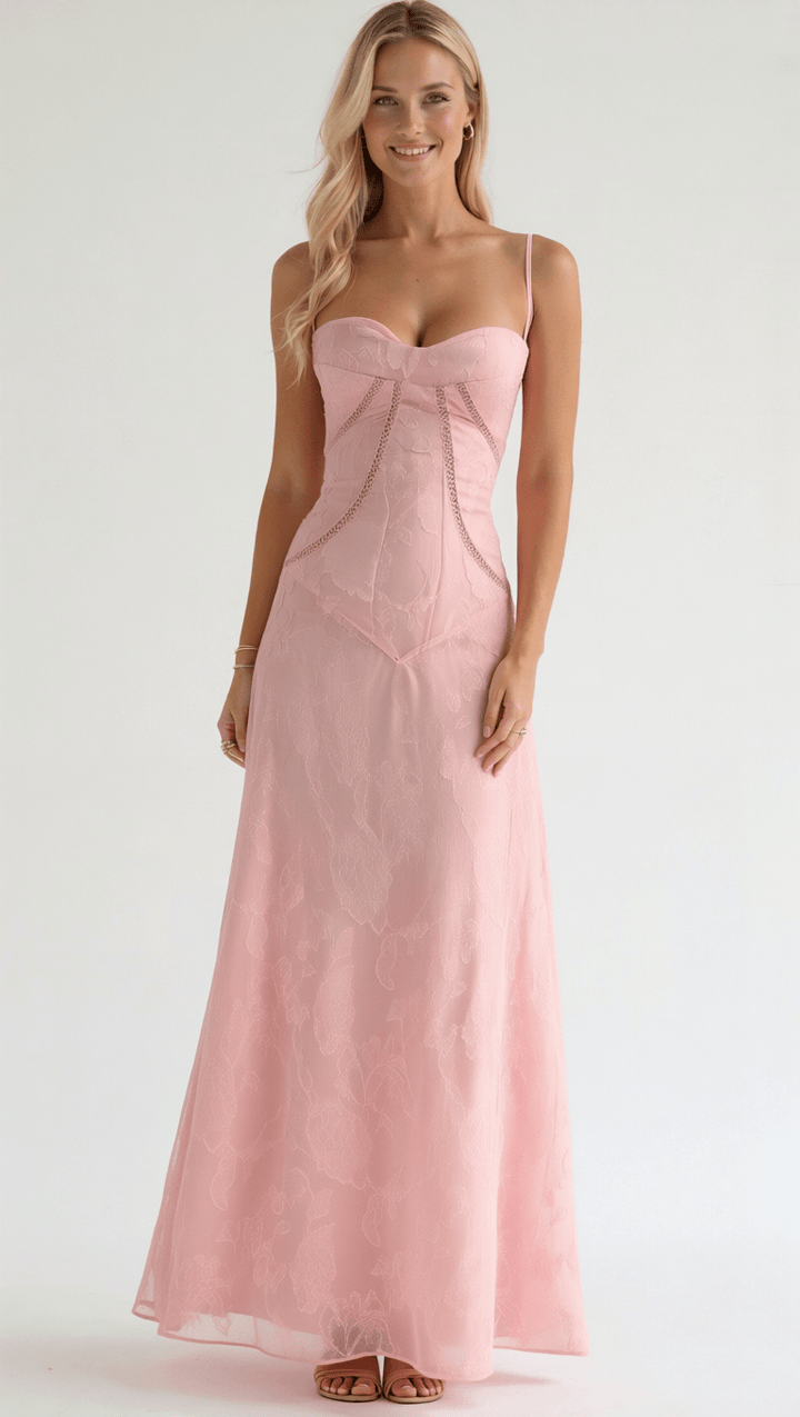 Myla Floral Jacquard Maxi Dress