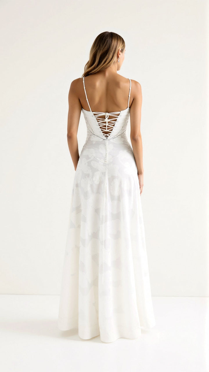 Myla Floral Jacquard Maxi Dress