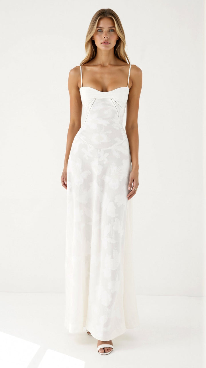 Myla Floral Jacquard Maxi Dress