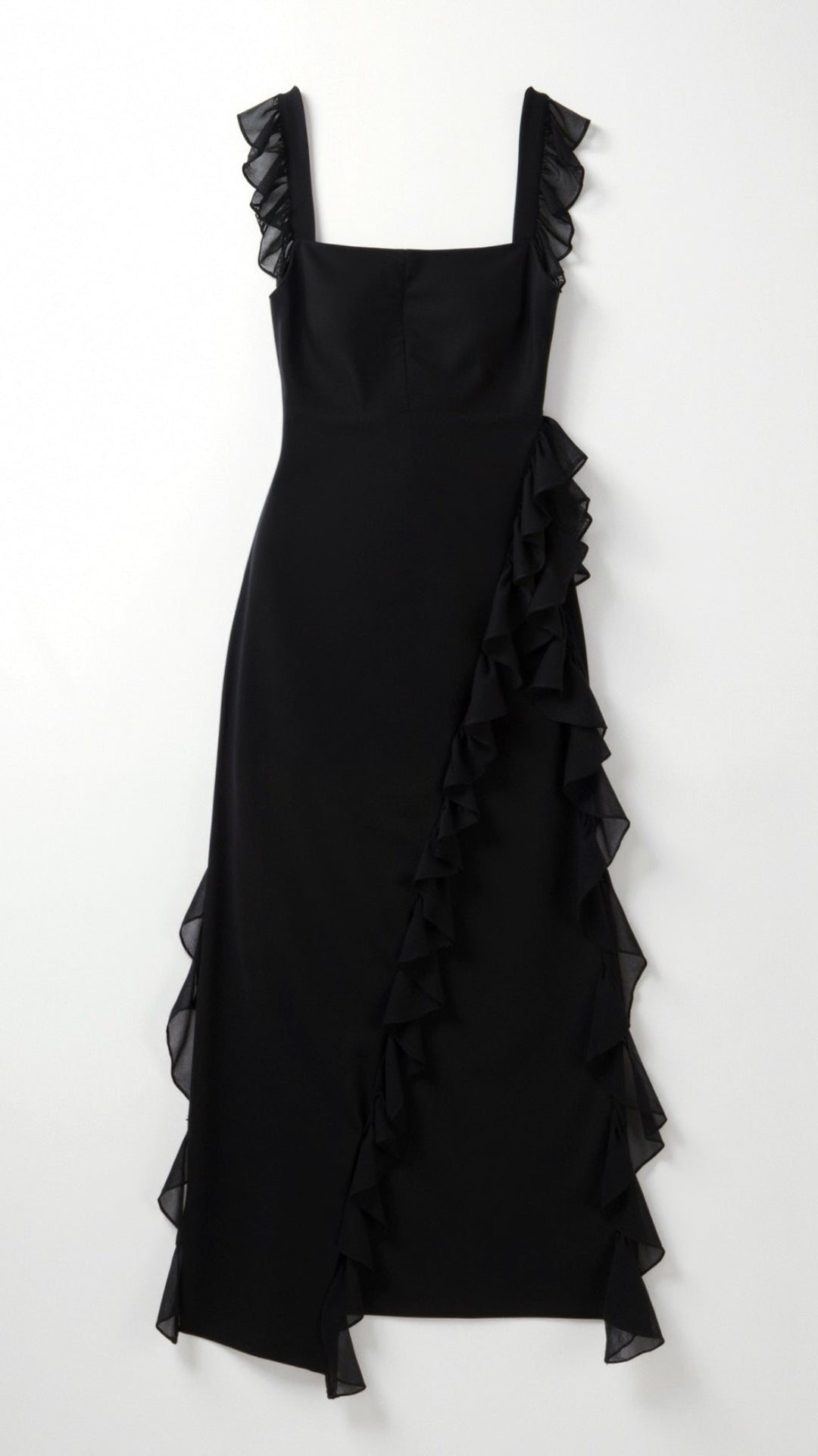 Susan Ruffle Maxi Dress