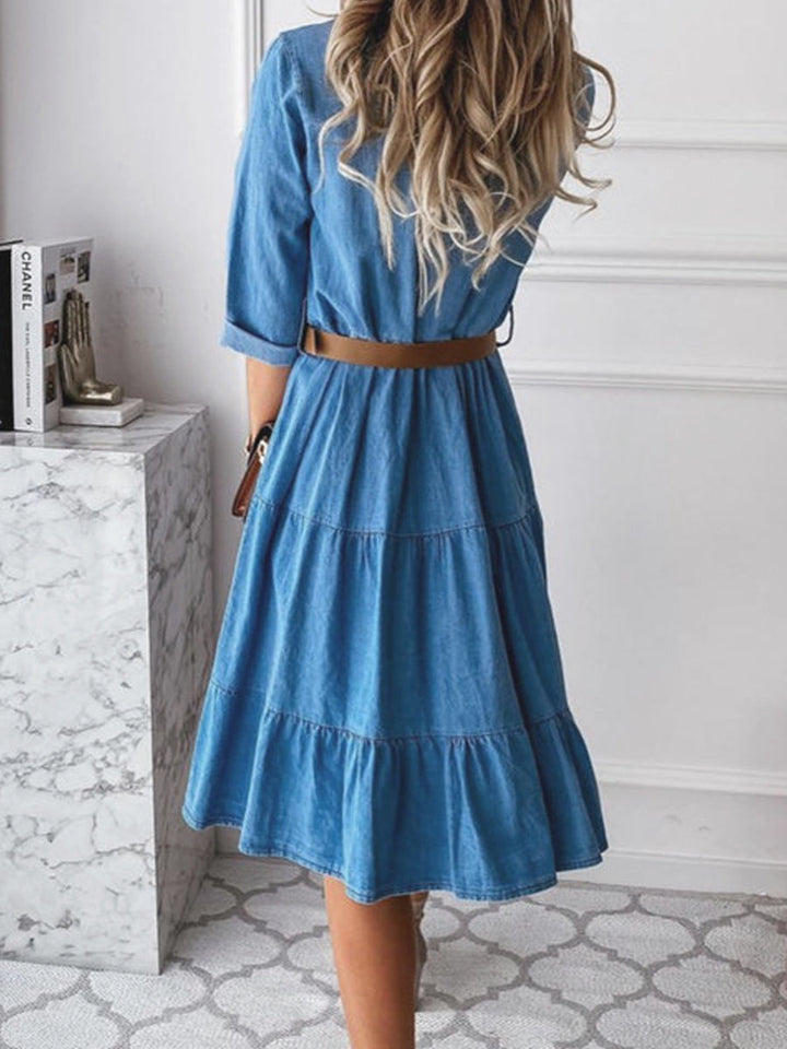 Bárbara | Elegant Casual Denim Dress