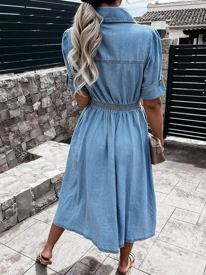 Débora | Short Sleeve Denim Dress