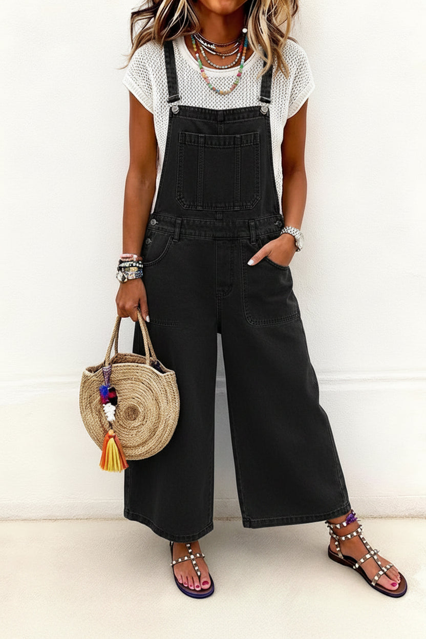 Isabel | Wide Leg Strap Jumpsuit