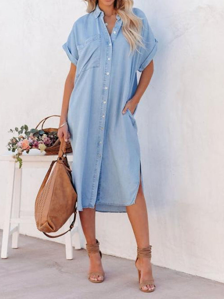 Karen | Light denim shirt dress