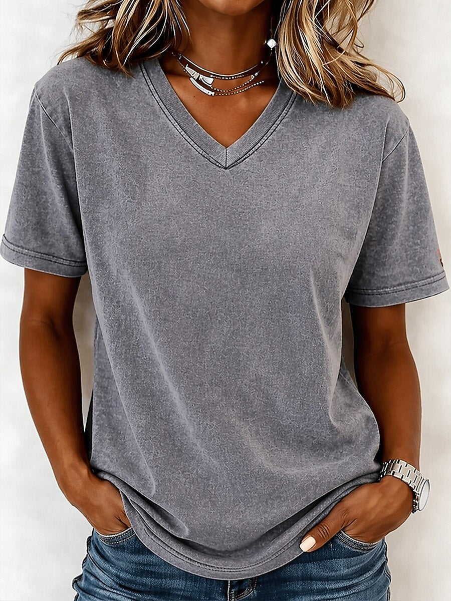 Zoe | V Neck Tee