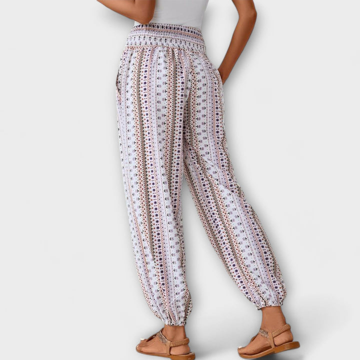 Scarlett | Women's Ethnic Print Wide-Leg Pants