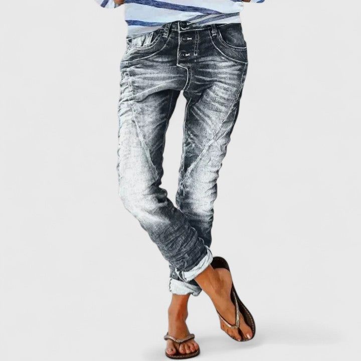 Erin | Women's Comfortable Denim-Style Pants