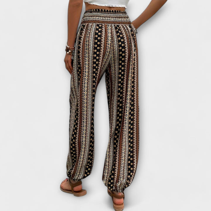 Scarlett | Women's Ethnic Print Wide-Leg Pants