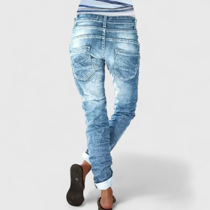 Erin | Women's Comfortable Denim-Style Pants