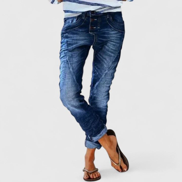 Erin | Women's Comfortable Denim-Style Pants