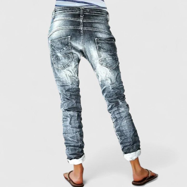Erin | Women's Comfortable Denim-Style Pants